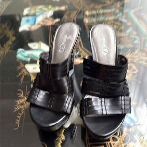 Elegant Black  Nine &CO Women's Sandals